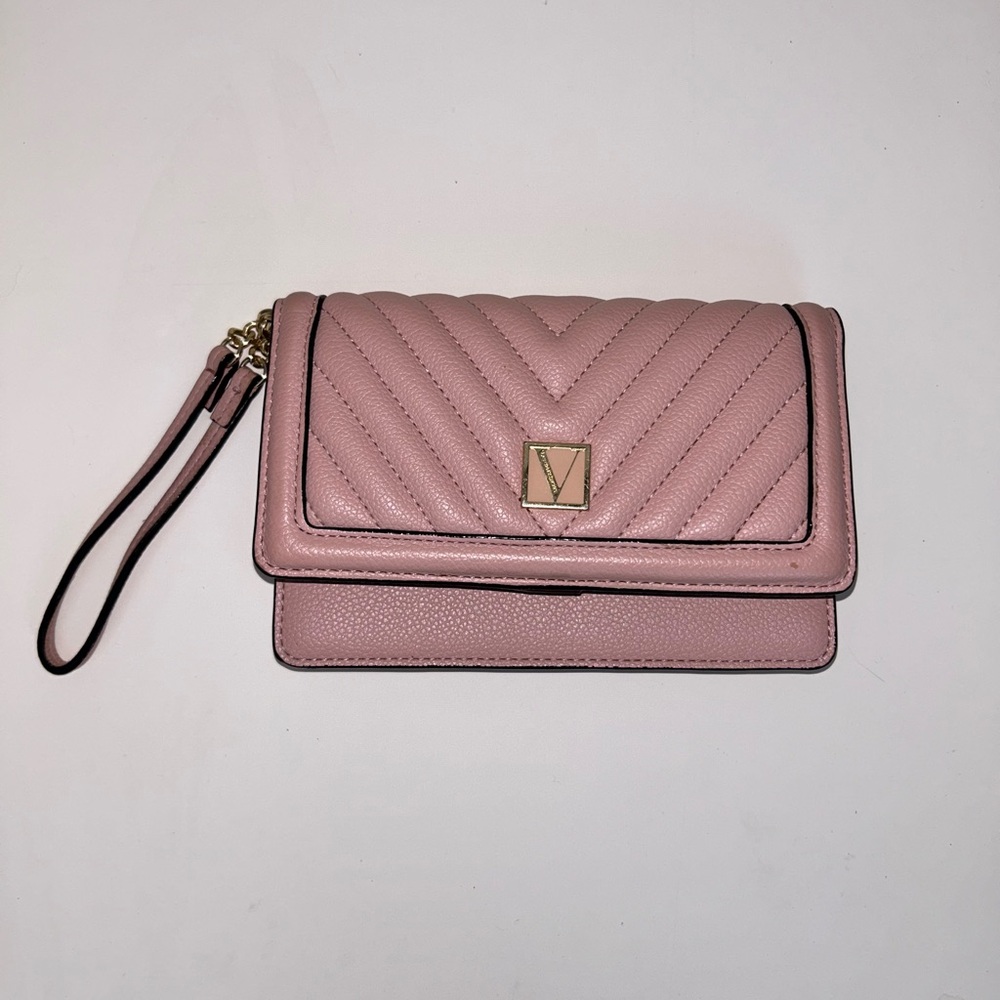 Victoria’s Secrets Light Pink Handbag Wristlet Medium 17 cm